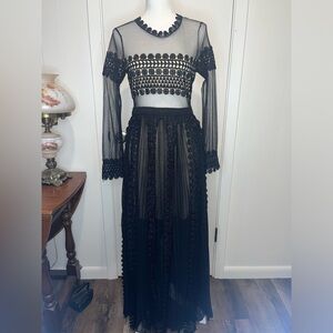 Hot & Delicious Black Sheer Lace Dress